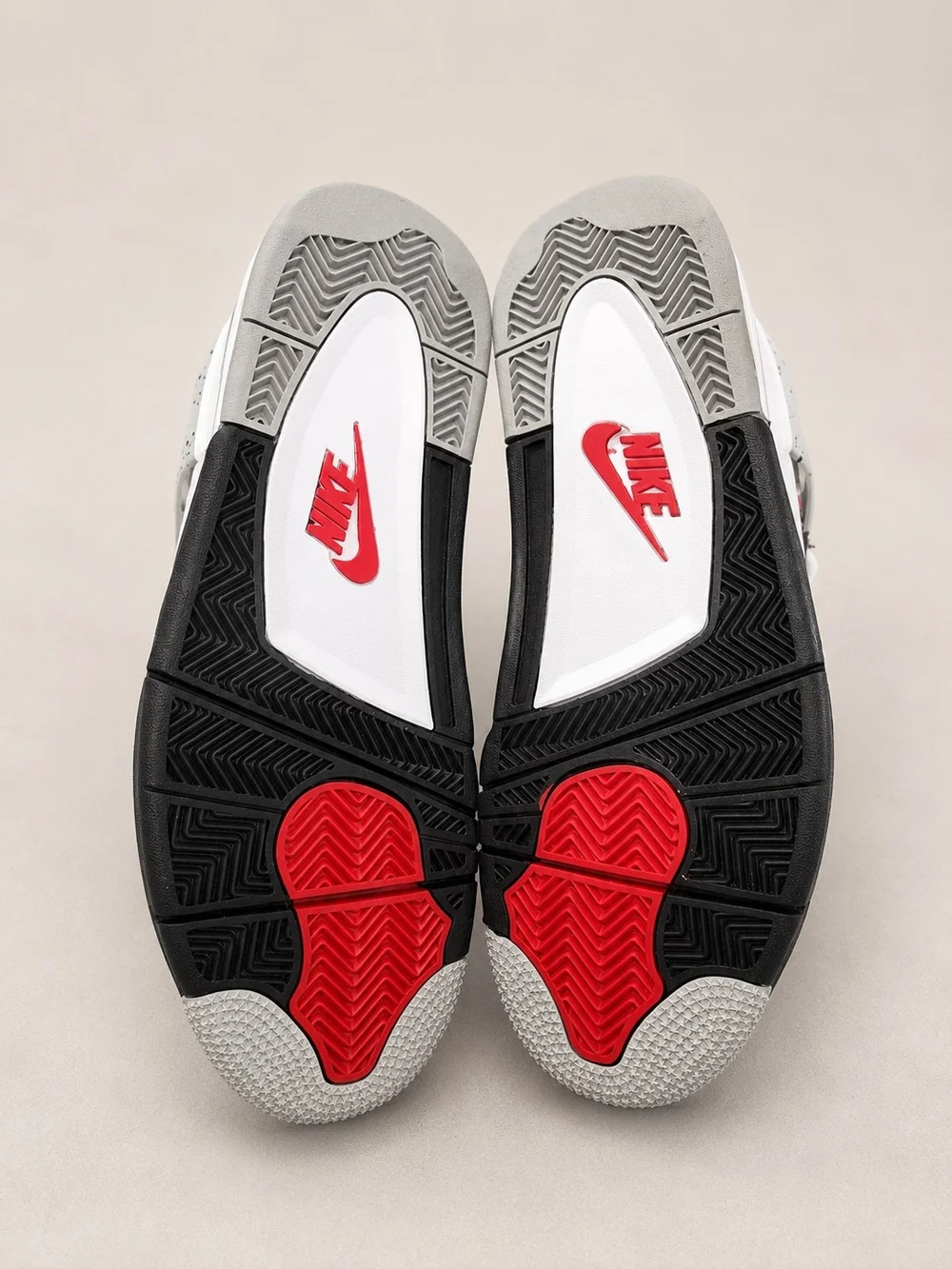 Air Jordan 4 Retro White/Black/Red Sneakers